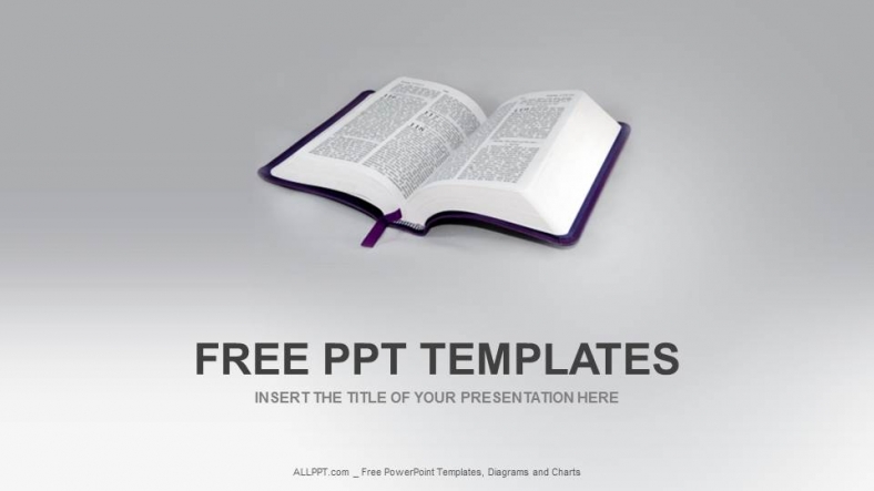 open-bible-religion-ppt-templates