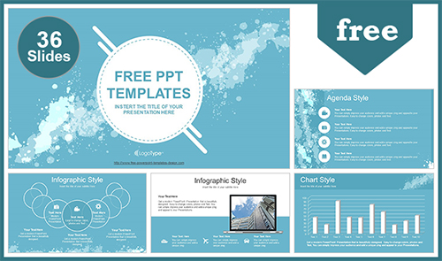Water-Colored-Splashes-PowerPoint-Template-list