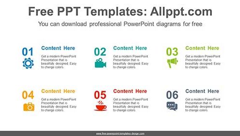 Icon Number List PowerPoint Diagram-list image