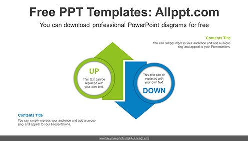 how to make up and down arrows in powerpoint