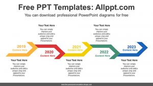 Zigzag Chevron Arrow PowerPoint Diagram for free