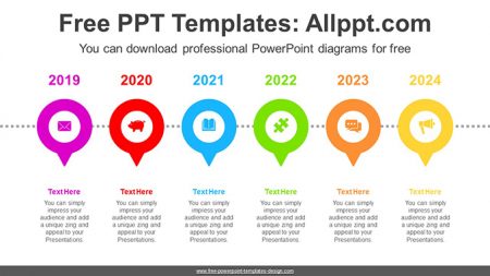 Placemarks PowerPoint Diagram Template for free